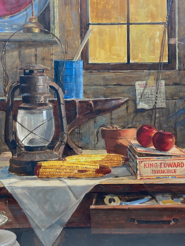 Original illustration painting on board