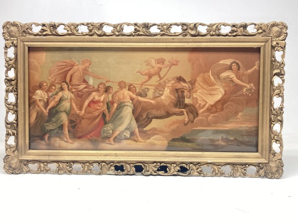 Guido Reni classic lithograph of chariot