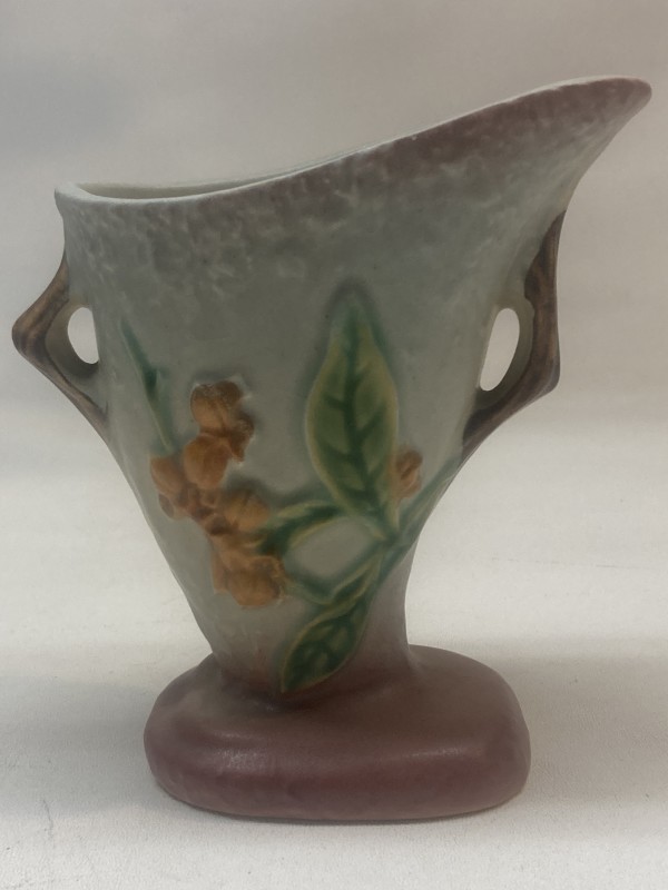 Roseville Grey Bittersweet pottery vase
