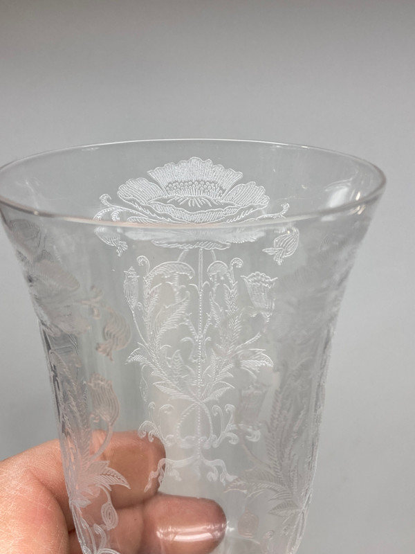 Set of 10 Tiffin Flanders water glasses