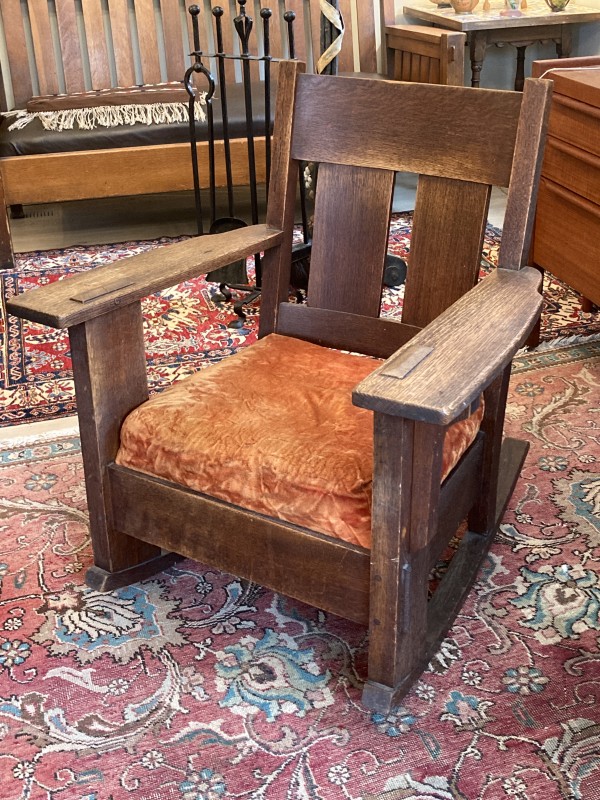Oak Craft mission rocking chair