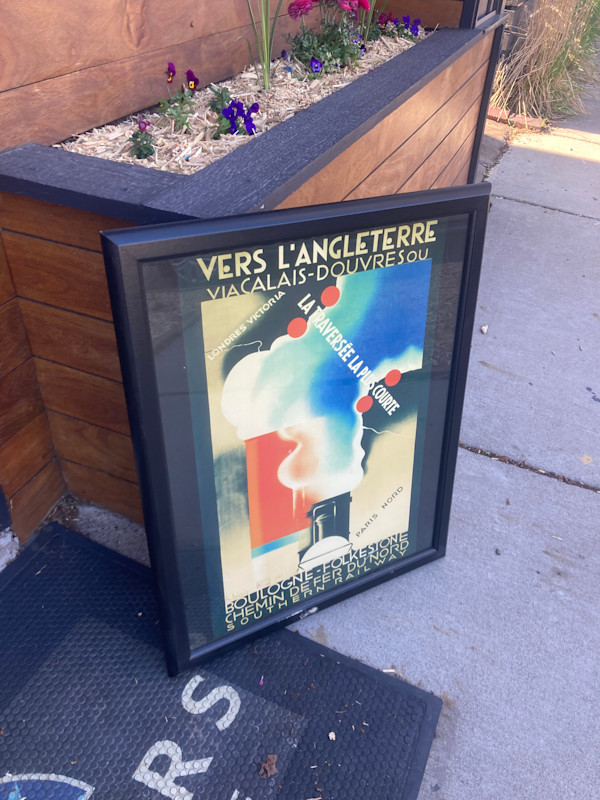 Framed travel poster from Paris