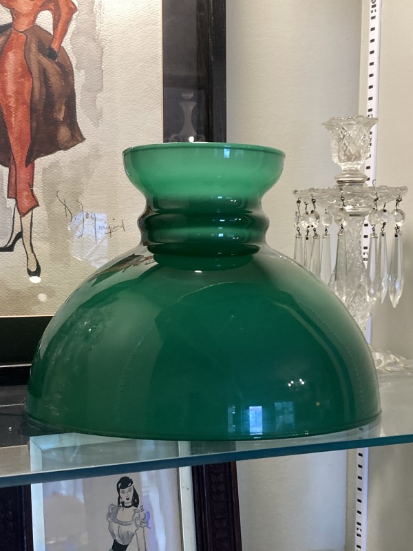 Emerald oil lamp shade