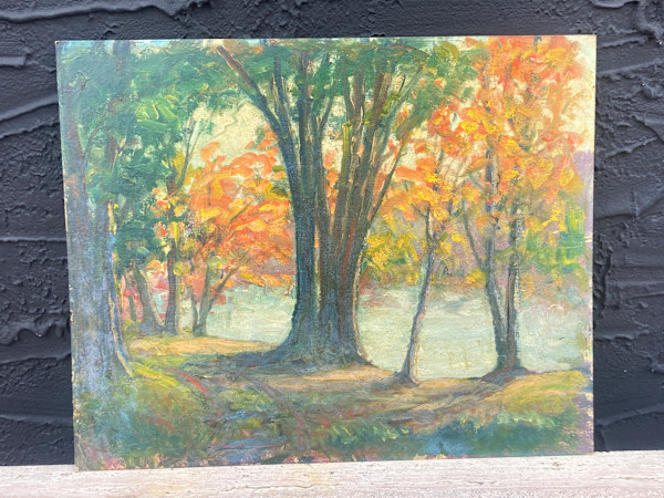 Carl G.T. Olson original painting on board fall landscape #7