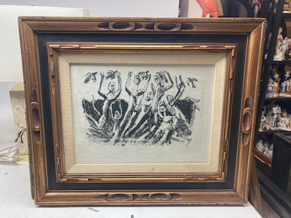 Framed James Quentin Young Freedom lithograph, Image 3.