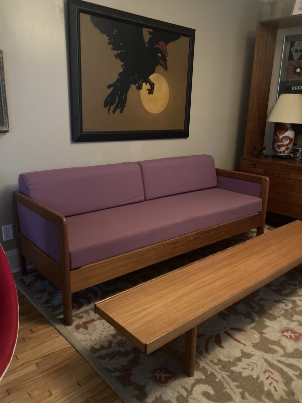 Danish teak sleeper sofa