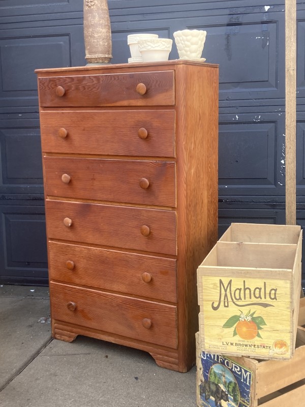 solid pine chest