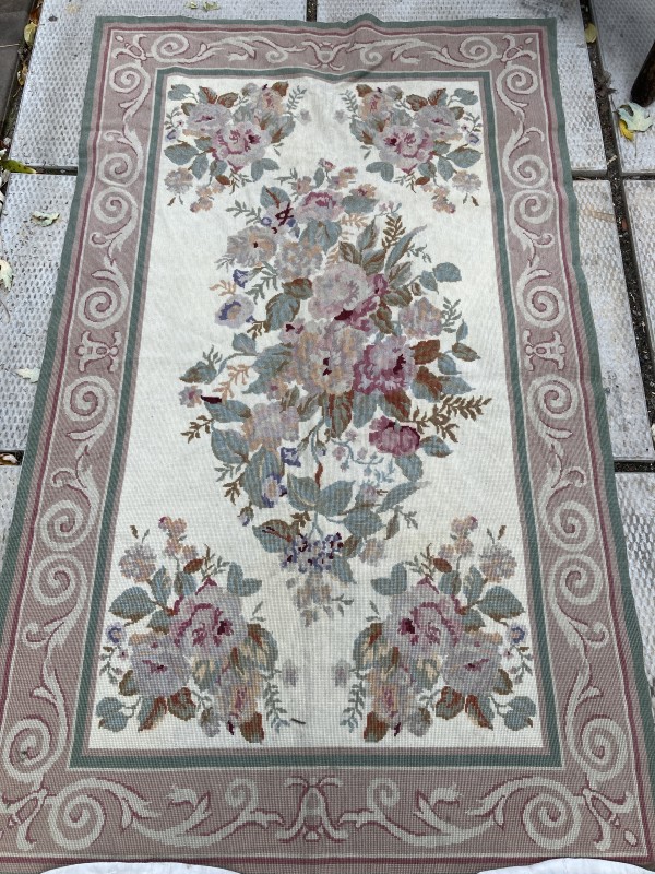 Hand made Aubusson rug