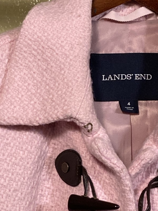 Pink Lands' End knit jacket