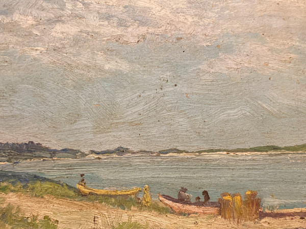 Carl G. T. Olson original painting on board seascape  #65