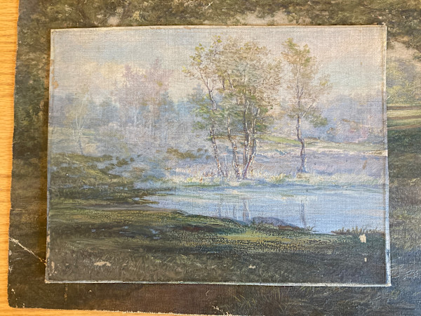 Peter Roos original painting on canvas landscape  #85
