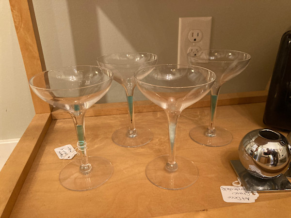 Vintage set of 4 champaign glasses