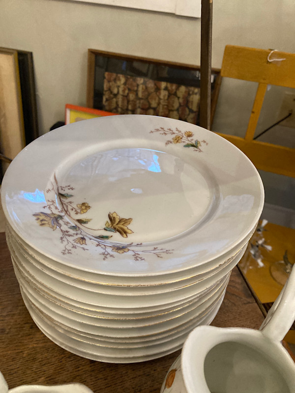 set of 12 Limoge luncheon plates