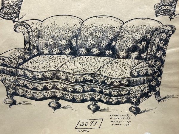 1920's sofa - 3571