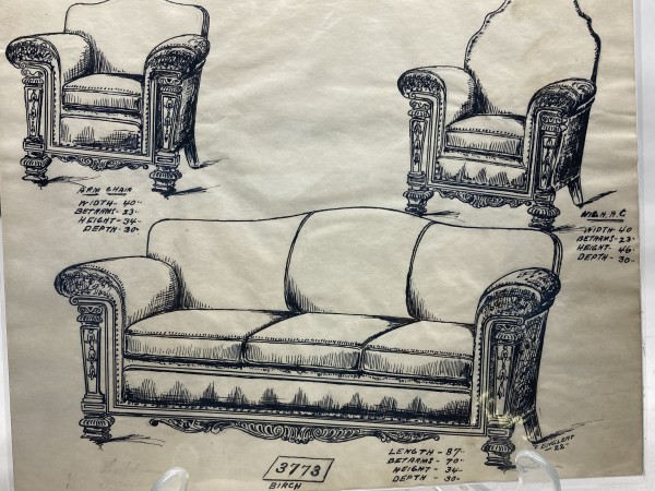 1920's sofa - 3773