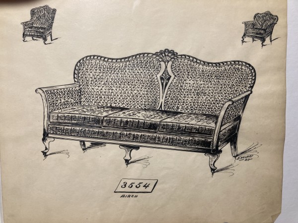 1920's sofa - 3554