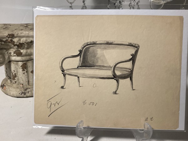 19 teens sofa drawing - 501