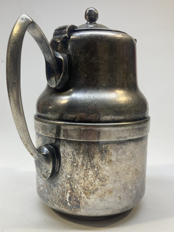 Nickel plated Railroad serving pitcher