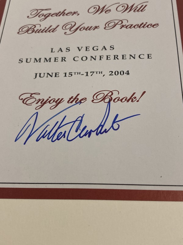 1st edition Walter Cronkite autographed book