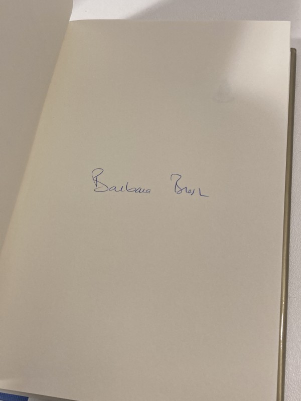 Autographed Barbara Bush book