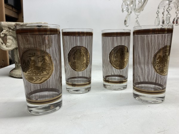 4 tall Georges Briard glasses