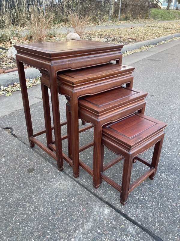 set of 4 Asian nesting tables
