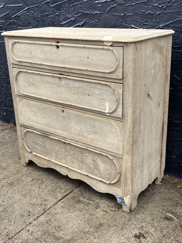 Primitive 4 drawer chest