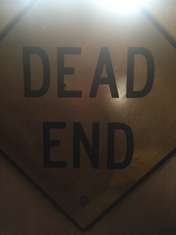 DEAD END street sign