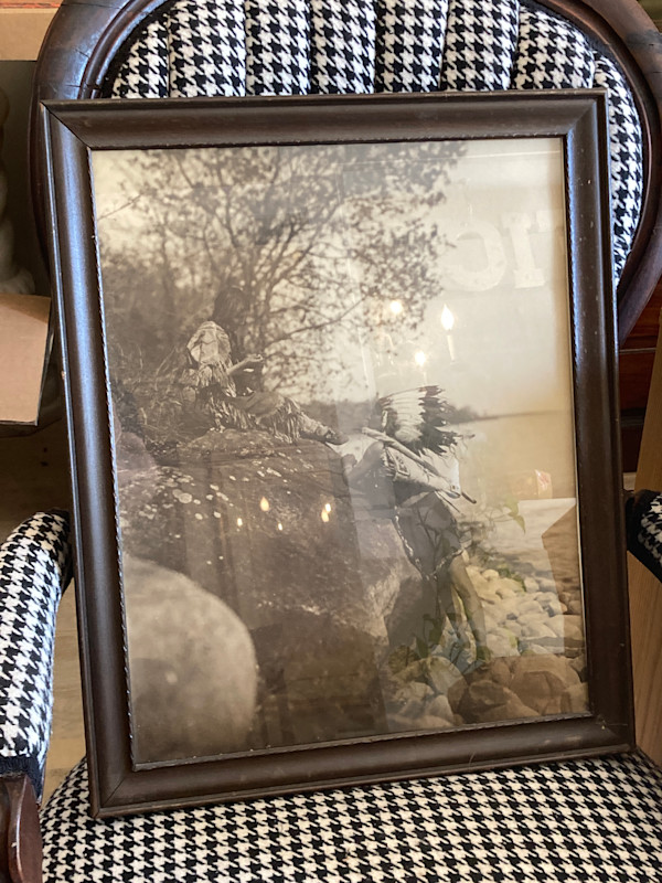 Framed large format Roland Reed "Wooing"