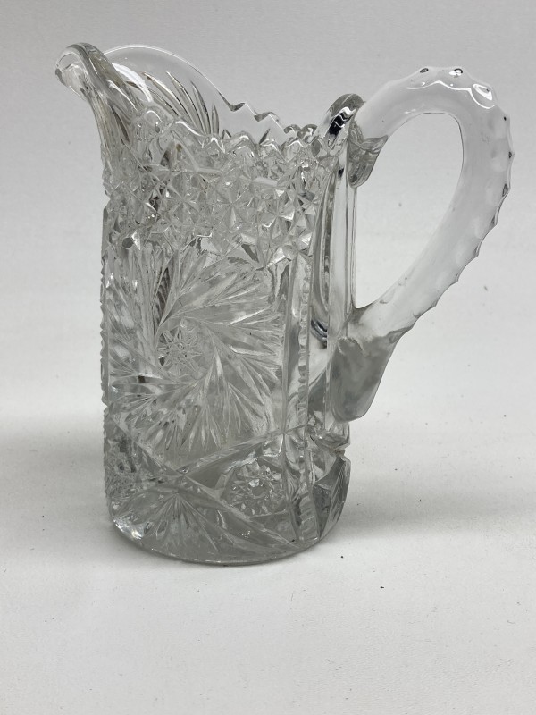 EAPG small 1 quart pressed glass pitcher