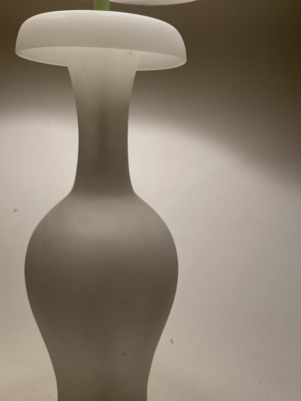 Art Glass tall modern table lamp