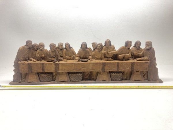 hand carved last supper