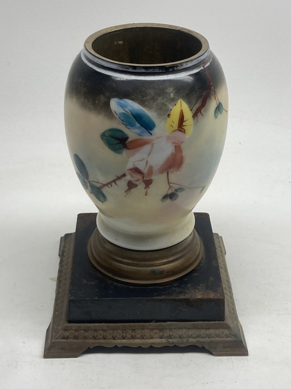 turn of the century porcelain lamp base