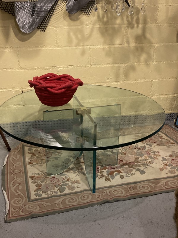 Pace glass coffee table