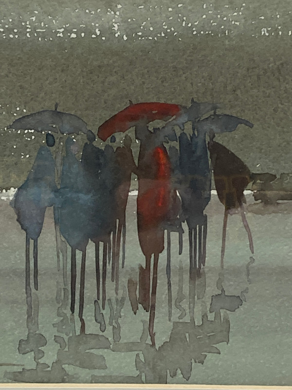 Original watercolor by Edward Jagman