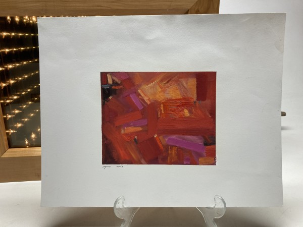 Original painting on paper in Orange #3