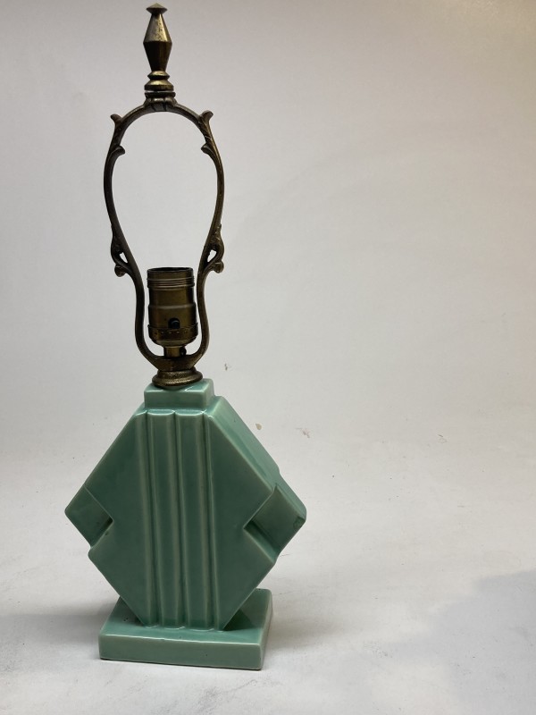 Art Deco pottery table lamp