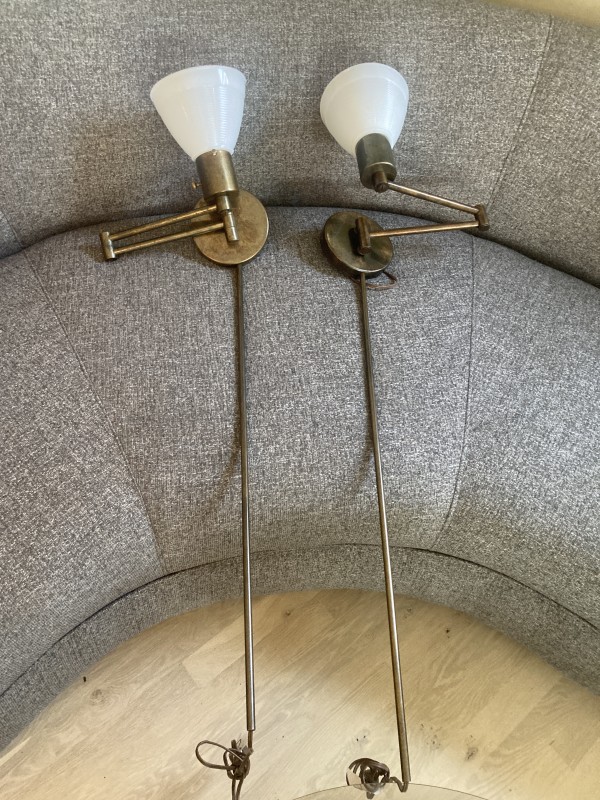 Pair of Walter Von Nessen wall sconces