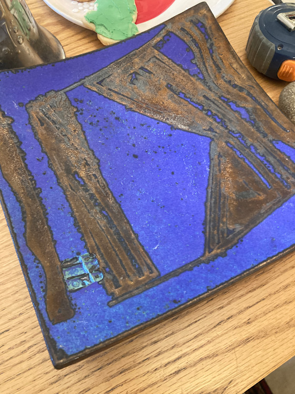 Art  pottery plate