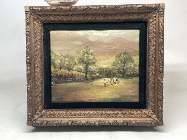 framed traditional landscape oil painting on canvas