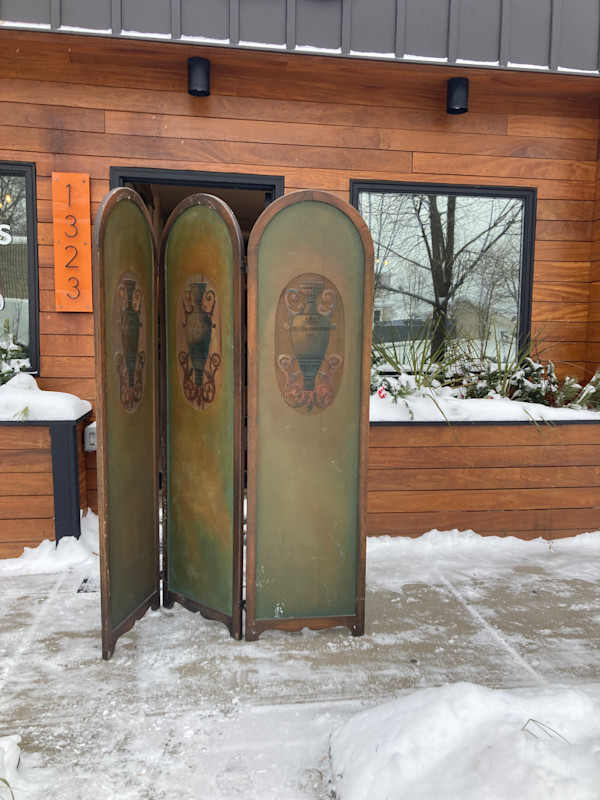 Art Deco 3 paneled arched screen