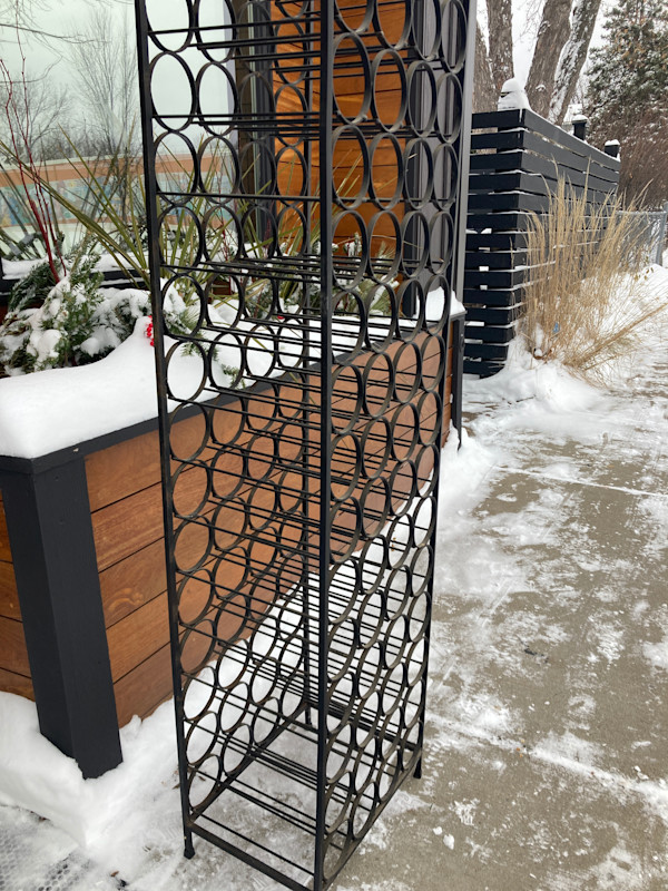 wire wine rack by Umanoff