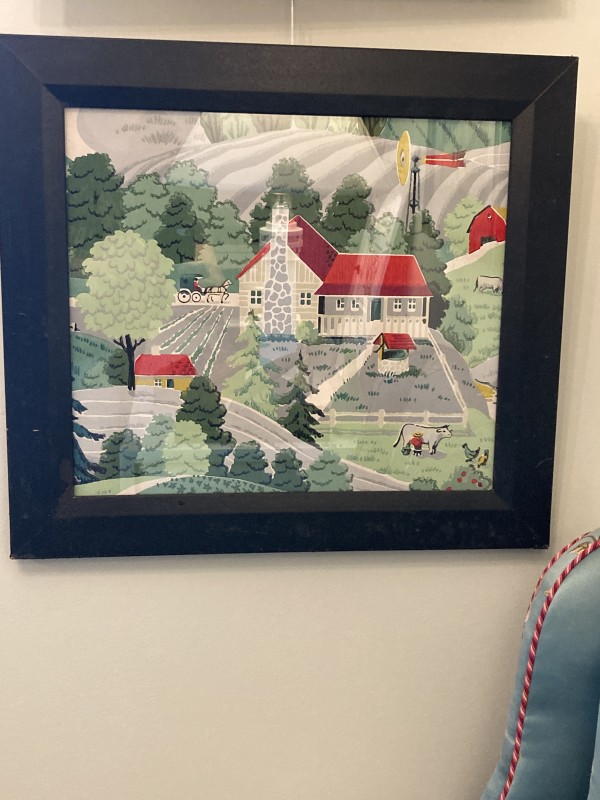 Framed New England Scene