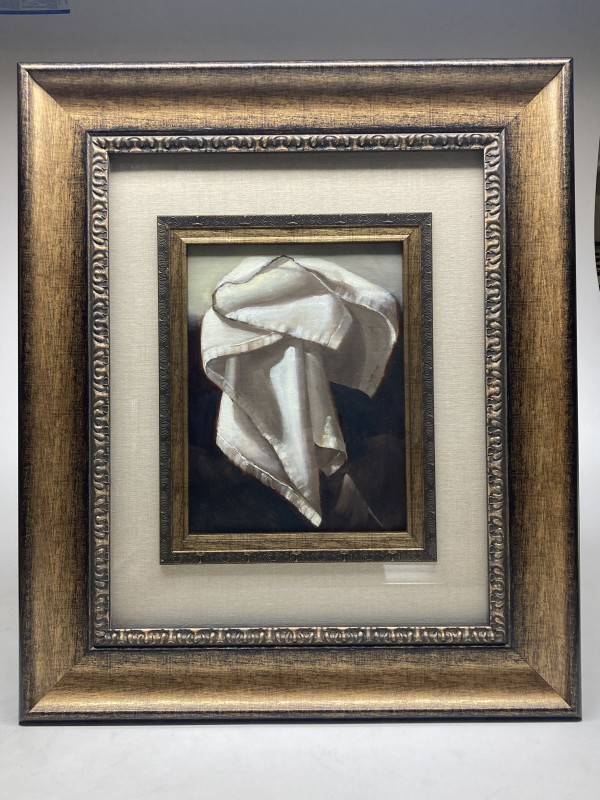 Framed original still life of a cloth