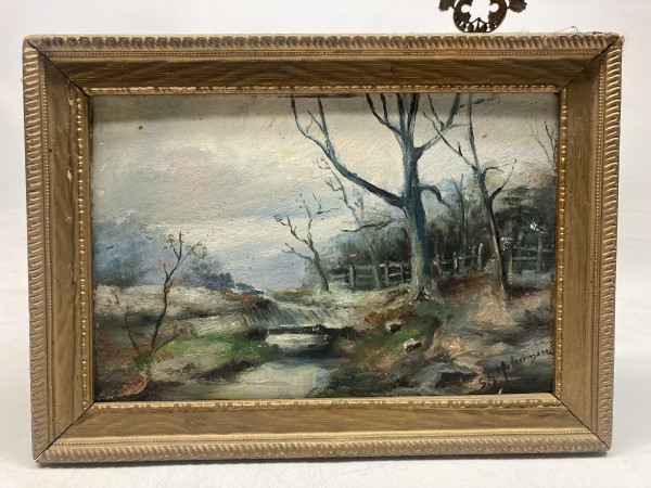 Turn of the century landscape painting