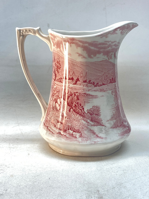Red and white Chintz pitcher