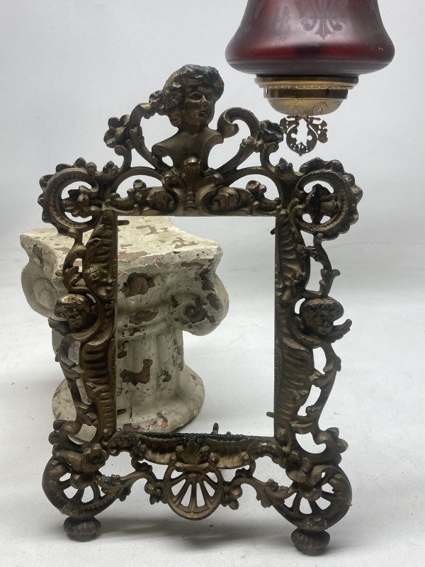Ornate Victorian gold metal frame