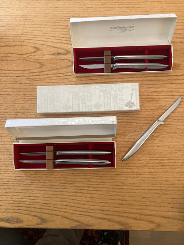 set of 6 Gerber steak knives