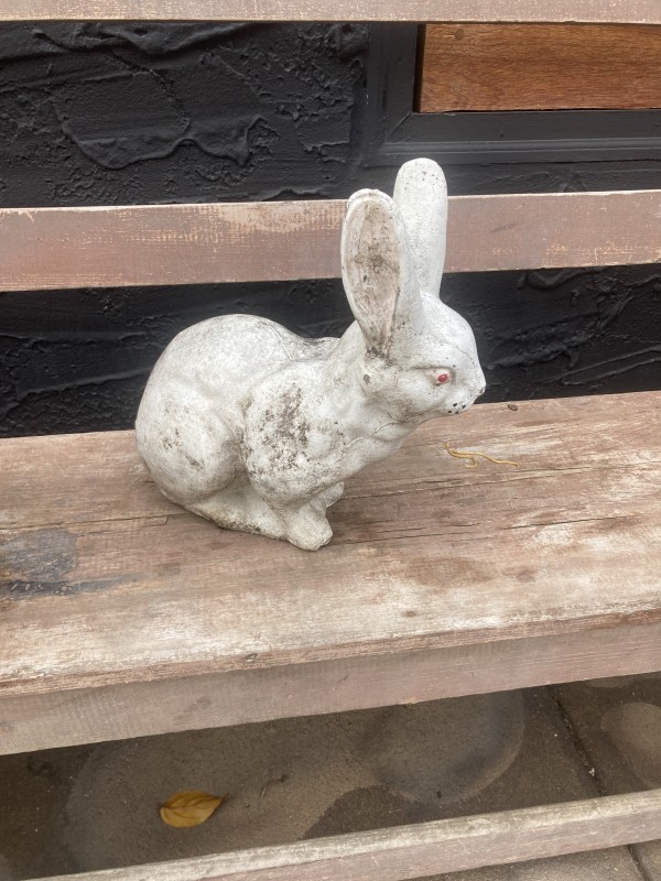 cement garden rabbit
