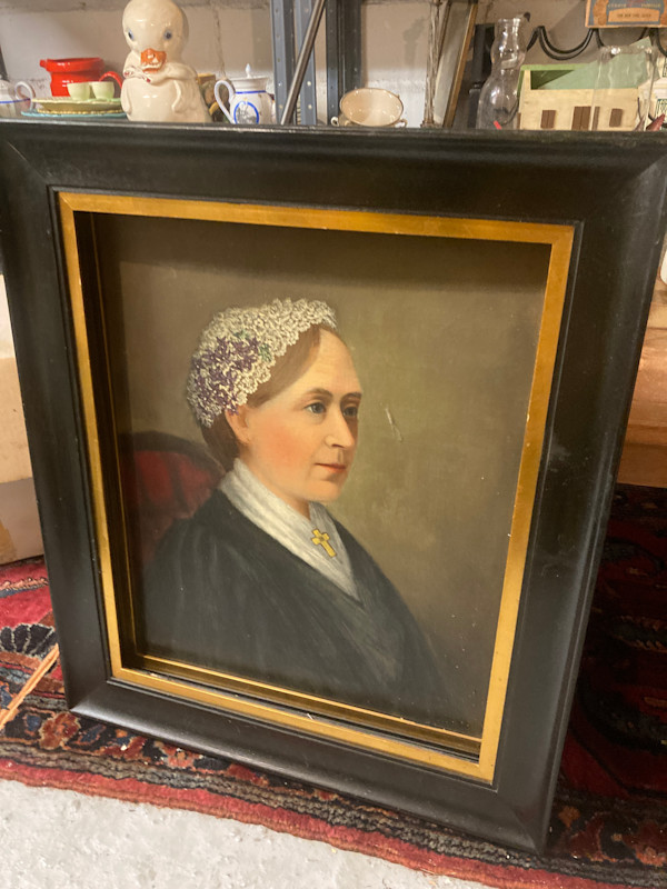turn of the century portrait  painting
